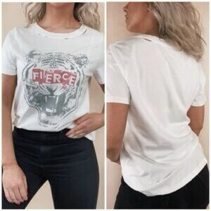 Vintage Cream Fierce Tiger Graphic Tee 🐅